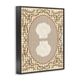thumbnail image 2 of Stupell Industries Farmhouse Vintage Shells on Gingham Black Framed Giclee Art, 11 x 14, by Vero Illustrates, 2 of 8