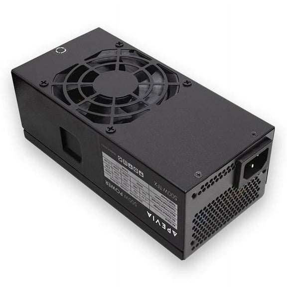 Apevia TFX-PFC500W TFX 500W Fixed Cables, Full Range Active PFC Computer Power Supply