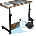 thumbnail image 4 of UWR-Nite Tray Table, Adjustable Sofa Bed Side Table Portable Desk with Wheels Overbed Table Laptop Cart with Open Shelf, 4 of 7
