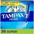 thumbnail image 1 of Tampax Pearl Tampons, avec Tresse LeakGuard, Absorption Super, Sans Parfum, 1 of 23