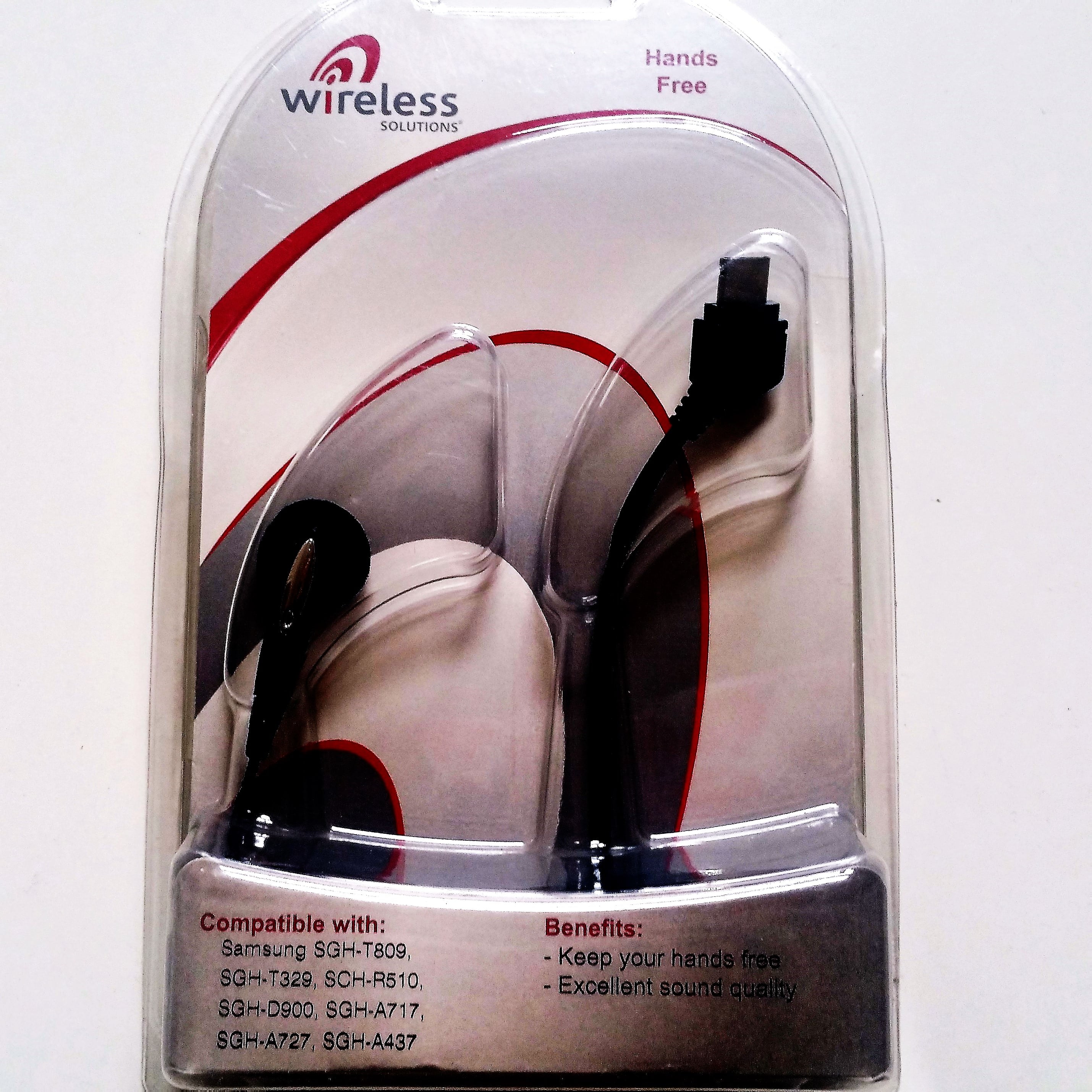Wireless Solutions Mono Earbud Headset For Samsung M Pin Connection Black Walmart Com
