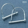 thumbnail image 1 of Trailer Hitch Pin,Galvanized Carbon Steel Safety Hitch Locking Pin1/4" X 2.16" 2 Pcs, 1 of 10
