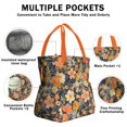 thumbnail image 3 of Pioneer Flower Drawstring Lunch Bag Women - Drawstring Lunch Bag Insulated for Work Office - Stain-Resistant Large Lunchbags for Women with Multi-Pockets, 3 of 6