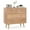 Natural, variant on Costway 4 Drawer Dresser for Bedroom Wide Chest of Drawers with Metal Guide Rails Black