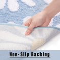 thumbnail image 4 of Divertida alfombra de baño de microfibra con margaritas, bonita alfombra de baño para niños, alfombra de baño antideslizante con patrón Floral, alfombra suave absorbente de agua, 4 of 5