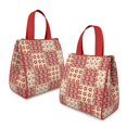 thumbnail image 2 of Pioneer Flower Floral Print Pattern Insulated Lunch Bag for Women & Adults,Large Portable Soft Cooler Lunch Bag,Thermal Food Storage Tote with Pearl Cotton,8.66L,8.75x5.75x9.5 Inch, 2 of 6