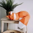 thumbnail image 4 of Moon Fox, Diy Papercraft Templates Wall Decor Art Piece Of Paper Ornament, Geometric Paper Craft Origami, No es un modo terminado JFHHH pequeña, 4 of 5