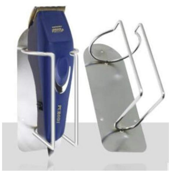 Universal Stainless Steel Clipper Trimmer Holder Barber - (2 Pcs/Set)