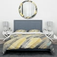 thumbnail image 2 of Designart 'Geometric Beige Glacier' Geometric Bedding Set - Duvet Cover & Shams, 2 of 4