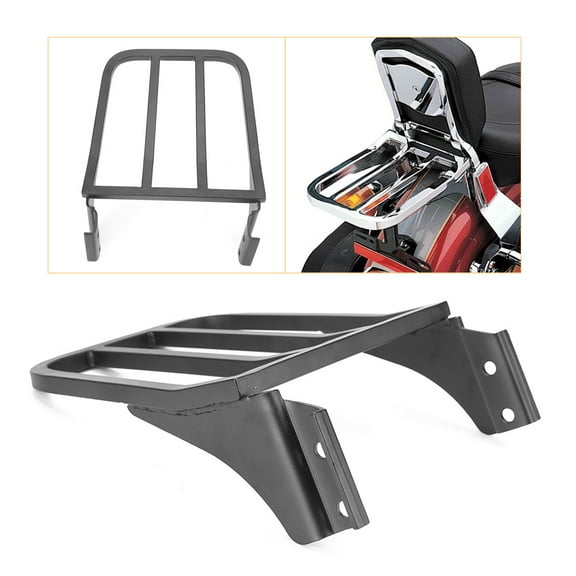 NS Motorcycle Rear Shelf Mudguard Luggage Rack Carrier for -Davidson for XL883 XL1200 2004-2017, Black