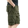 thumbnail image 3 of Pantalones cortos cargo para hombre, con botones por encima de la rodilla y bolsillos, pantalones cortos para hombre de gran tamaño, cómodos, holgados, estilo Harajuku, venta al por mayor, 3 of 5