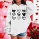thumbnail image 4 of Sudadera con capucha y estampado de corazón de San Valentín, sudadera de manga larga para niños y niñas, chaqueta para niñas de talla mediana y grande., 4 of 7