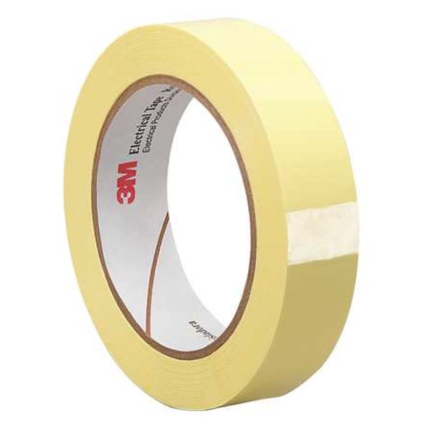 3M 3M 1350 0.25" x 72 yds Yellow Electrical Tape, 1 mil, 1/4"x72 yd
