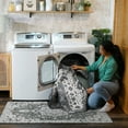 thumbnail image 6 of My Magic Carpet 3'x5' Machine Washable Non-Slip Kitchen Entryway Area Rug - Ramage Grey, 6 of 6