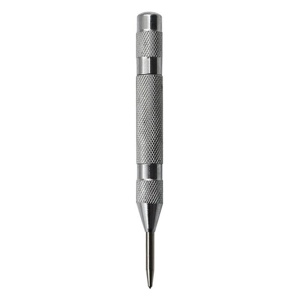 Kenally Perforadora central con resorte, ventana de plástico y madera, cincel para trabajar el cuero, herramienta de mano, regalos, taller doméstico Herramientas y ferretería Plata Sin Cabeza Kenally TO008579-03B