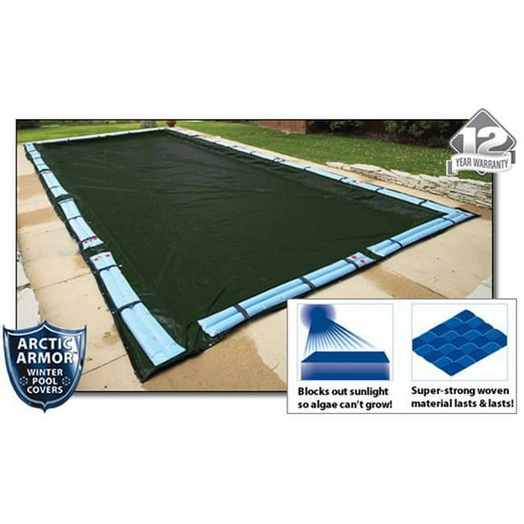 Arctic Armor 12 Year 12'x20' Rectangle In Ground Swimming Pool Winter Covers