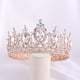 thumbnail image 3 of Zhuge Tiara de boda para novia, diadema de princesa, corona nupcial, joyería para el cabello con diamantes de imitación de cristal, decoración para novia, cumpleaños, graduación, boda (A), 3 of 4