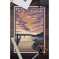 thumbnail image 2 of Missouri, Dock Scene and Lake (12x18 Wall Art Poster, Room Decor), 2 of 3