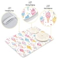 thumbnail image 3 of Yayeee Dish Drying Mat for Kitchen Counter 16"x18" Microfiber Absorbent Pad, Colorful Ice Cream Pattern, 3 of 7