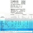 thumbnail image 3 of Solas New Saturn Boat Propeller 8531-135-15 | RH 13 1/2 x 15P Rear, 3 of 3