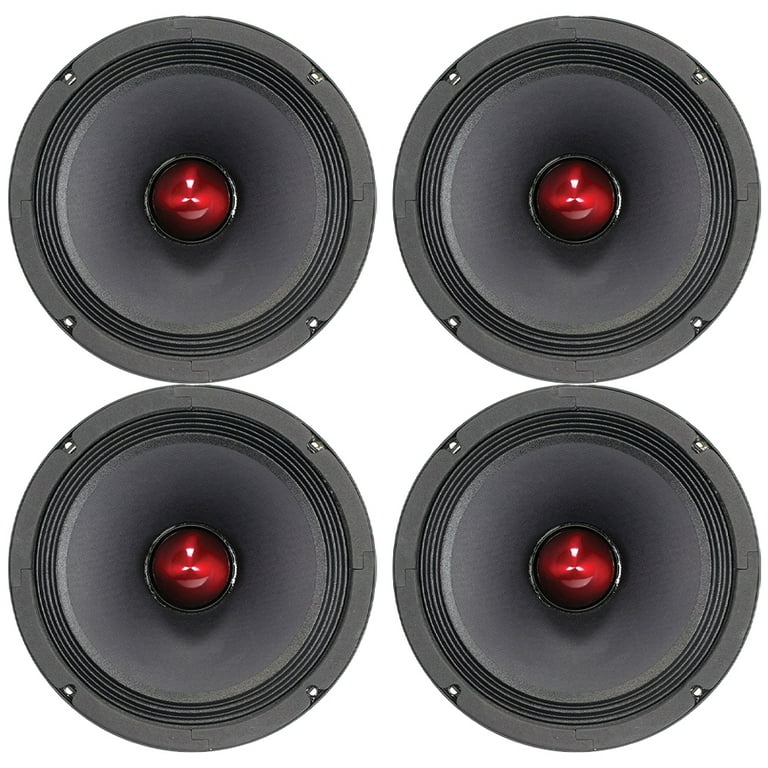 Pack of (4)Pair Pioneer TS-M800PRO 700 Watt Pro Series Mid-Bass