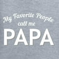 thumbnail image 5 of Wild Bobby My Favorite People Call Me PAPA Father's Day Unisex Crewneck Graphic Sweatshirt, Heather Grey, Large, 5 of 5