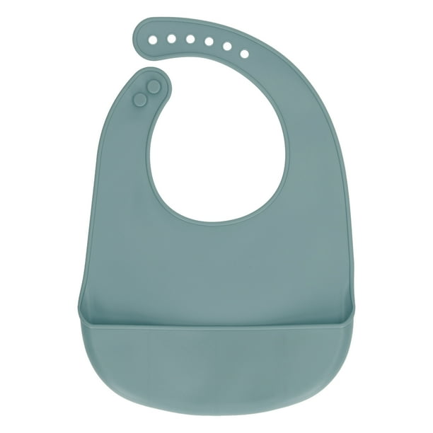 Baberos Silicona Babero Suave Impermeabilizador de Silicona Sujetadores de Bolsillo Para Derrames Lavavajillas de Silicona para Bebés SEGUROS DURANTE 10 A 72 MESES