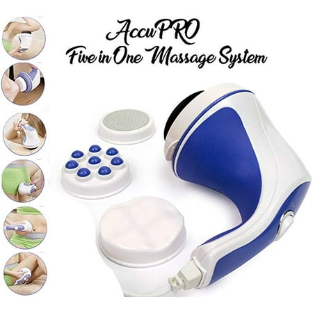 Full Body Handheld Massager with 5 Interchangeable Attachments