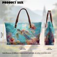 thumbnail image 6 of ZUXONGSY Sea Turtle Hibiscus Print Tote Handbag for Women Waterproof Handle Handbag Portable Work Bag with Inner Pocket for Daily Use Business, 6 of 6