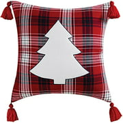 Pomeroy 908422 Holiday Plaid 20 X 6 inch Red/Black/White Pillow