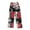 Red, variant on Women's Christmas Printed Plush Pants, Full Length Long Trousers for Winter Casual Wear, Soft and Warm Fleece Material with Festive Design,Wine,XL