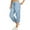 Light Blue, variant on Hrsba Womens Summer Shorts Pants,Plus Size Casual Pants for Women's Loose Outdoor Hiking Sports Pants With Pockets