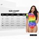 thumbnail image 5 of Balery Colorful Tie Dye Body de cuello redondo de manga corta para mujer Tops de manga corta Tops básicos-X-Large, 5 of 7