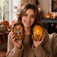 thumbnail image 3 of Halloween Decor 6 X 4.5 X 1 Inch Vintage Spooky Owl Coffin Sign Tabletop Decor for Home Party Desk 1 Pack, 3 of 5