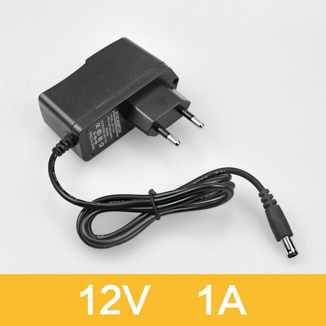 1A 2A 3A 5A 6A 8A Black Power Supply DC 12V Suitable for LED Light Strip / CCTV Camera DVR Power Adapter Charger Transformer