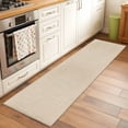 thumbnail image 3 of Vintage Cream Large Area Rugs for Bedroom Living Room, Soft Non Slip Carpet Bedside Rug, Farmhouse Retro Beige Solid Color Rectangular Floor Cover Kitchen Accent Rug 2'x6' for Dining Room/Office, 3 of 9