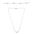 thumbnail image 1 of Collar Aretes Pulsera Chapa De Oro y Dije Perla Cultivada GREG J.M. Longitud Collar 50 cm Longitud Pulsera 18-19 cm Longitud Aretes 2 cm, 1 of 7