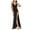 Black, variant on Ohufall Maxi Dress Wedding Guest Dresses for Women, Sleeveless Sequin Sexy V-Neck High Slit Party Ball Gown Full Dress, Cocktail Dress for Women