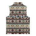 thumbnail image 5 of Uorisanigo Toddler Girls Boys Fleece Vest Jacket Puffy Kids Outwear Fuzzy Southwestern Aztec Tribal Full Zipper Vest Sleeveless Jacket with Pockets Fall Winter Outfits Clothes, 5 of 7