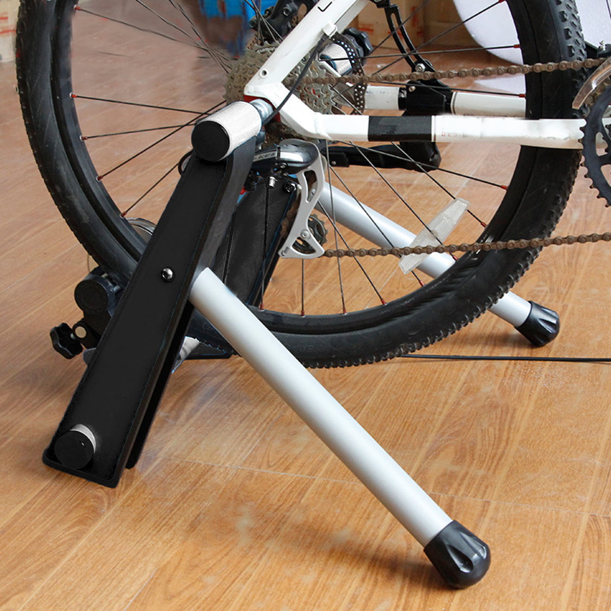 Foldable Magnetic Turbo Trainer Bike Trainer Stand for Mountain Bicycle Indoor 