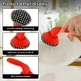 thumbnail image 6 of Txkrhwa Cast Iron Scrubber with Silicone Handle, Cast Iron Cleaner Brush, Stainless Steel Chain Mail Scrubber, Cast Iron Sponge Scrubber for Cleaning Pots Pans Skillet, 6 of 12