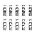 thumbnail image 1 of yuksok 10 Pcs Verrous de Cordon de Barillet en Métal 2 Trous Ressort à Toggle, 1 of 7