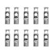 thumbnail image 1 of 10 Piezas Doble Orificio, Cerraduras , Tapones, de Diámetro 4 Mm, 1 of 7