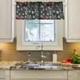 thumbnail image 2 of Yayeee Kitchen Valance Rod Pocket 54" x 18" Living Room Window Curtain, Green Christmas, 2 of 6