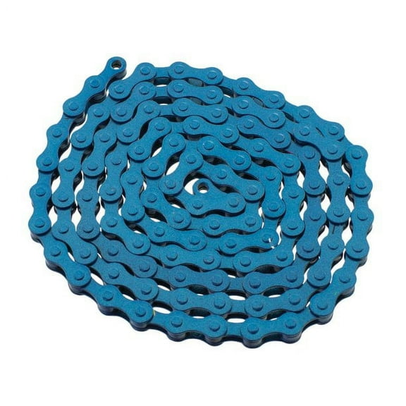 YBN S410 Bicycle Chain (1-Speed, 1/2 x 1/8-Inch, 112L) Blue
