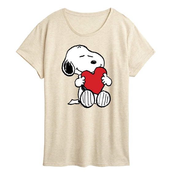 Peanuts - Valentine Snoopy Heart Women's Short Sleeve Graphic T-Shirt