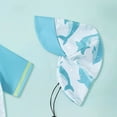 thumbnail image 4 of Zanarzt Baby Boys UPF 50+ Rash Guard Toddler Swimsuit Toddler Baby Boys Dinosaur Print Swimsuit with Rash Guard Hat Sun Swimsuit Toddler Swimsuit Sky Blue,6-12 Months, 4 of 6