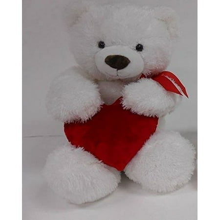 Smitten Teddy Bear Plush Toy with Red Heart (1165SW, Red Heart)