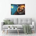 thumbnail image 5 of Kdxio Squirrel Sleeping In Tree Wall Hanging Tapestries Banner For Bedroom College Dorm Home Living Room Party Decor 29X37 In, 5 of 8