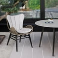thumbnail image 5 of Fanny Outdoor Patio Dining Chair in Dark Eucalyptus Wood and Truffle Rope, 5 of 10